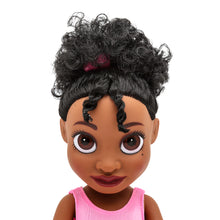 Nia Ballerina is a black ballerina and this image is of her brown face, large eyes and nose and lips,